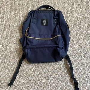 Anello Navy Canvas backpack